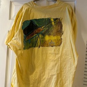 Guy Harvey yellow sail fish t shirt 3xl